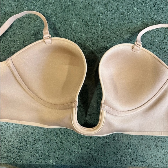 NWOT SKIMS Deep Plunge Shapewear Bra Color Clay Size Large - Picture 4 of 6